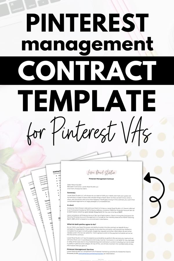  a Pinterest management contract template, which may serve as a helpful resource for drafting Pinterest management agreements.